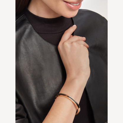 Pomuse ZERO 1 PINK GOLD WITH BLACK CERAMIC BRACELET