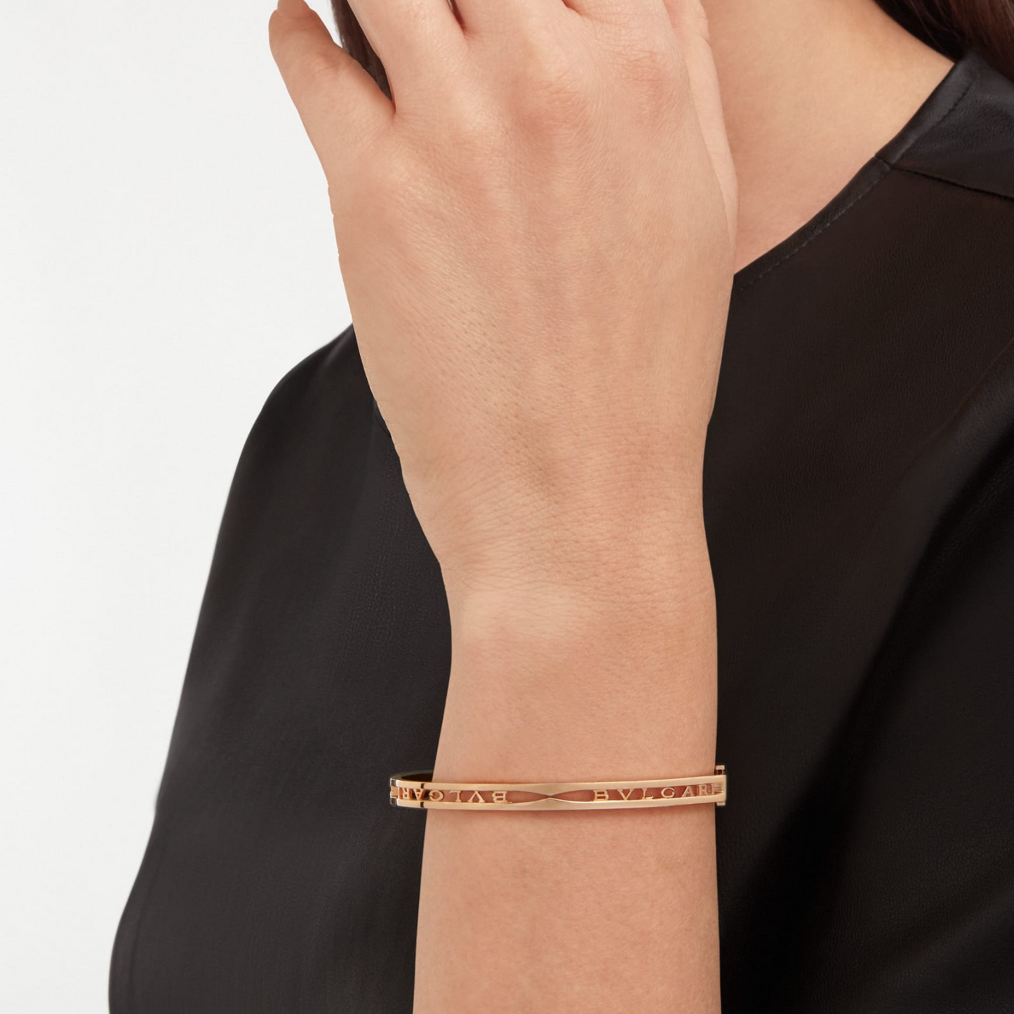 Pomuse ZERO 1 SPIRAL LOGO PINK GOLD BRACELET