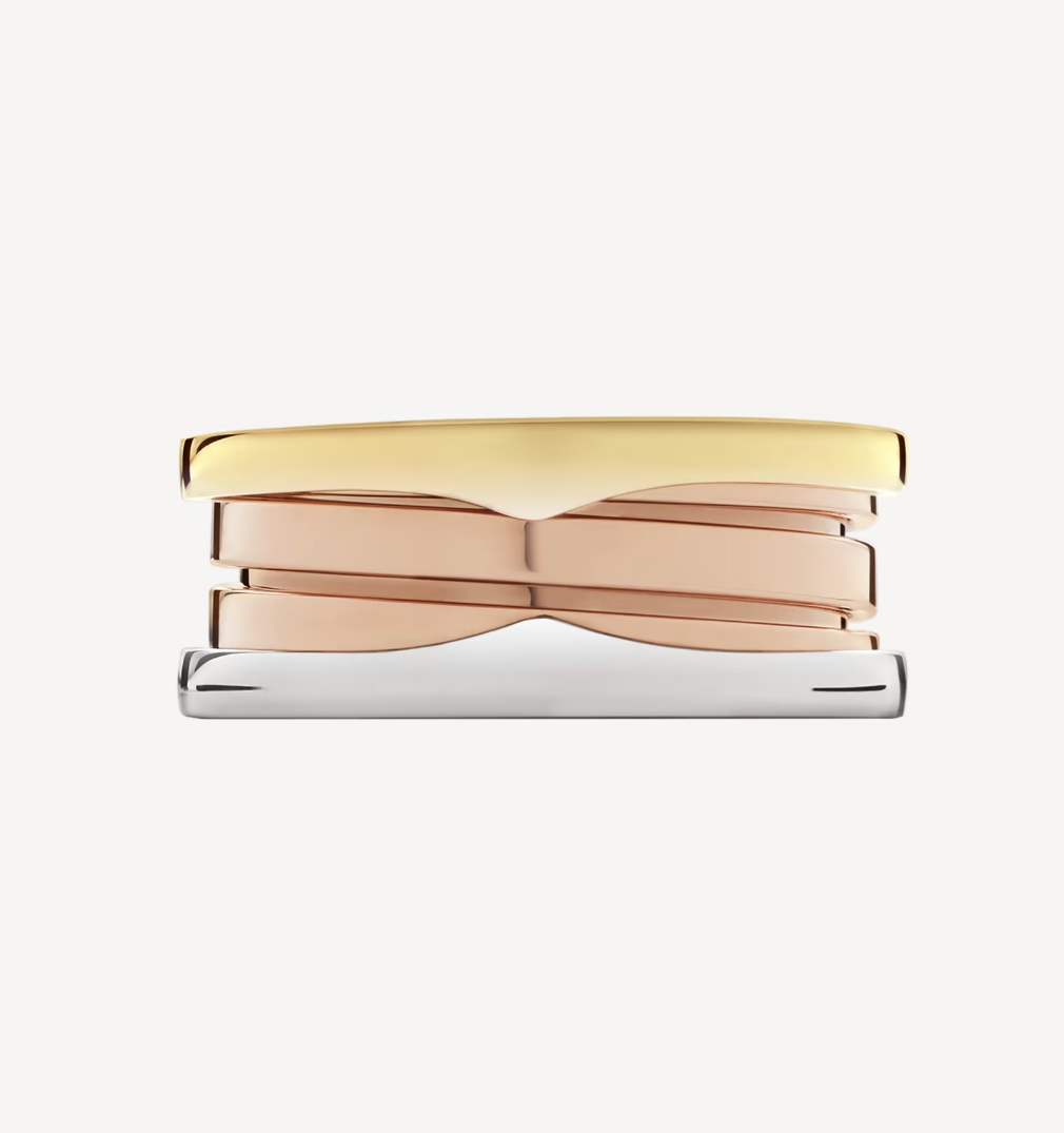 Pomuse ZERO 1 THREE-BAND ROSE WHITE AND YELLOW RING