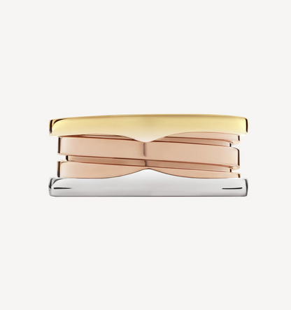 Pomuse ZERO 1 THREE-BAND ROSE WHITE AND YELLOW RING