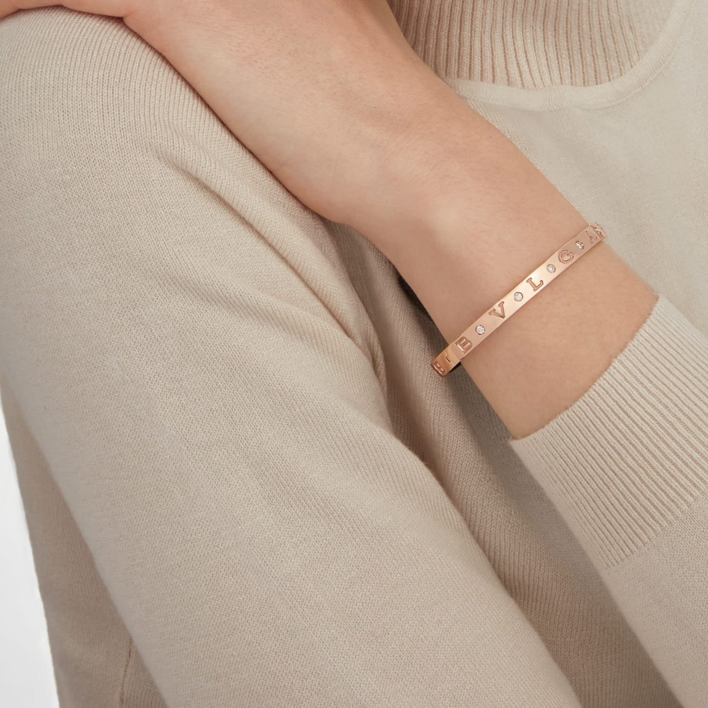 Pomuse ZERO 1 PINK GOLD 12 DIAMONDS BRACELET