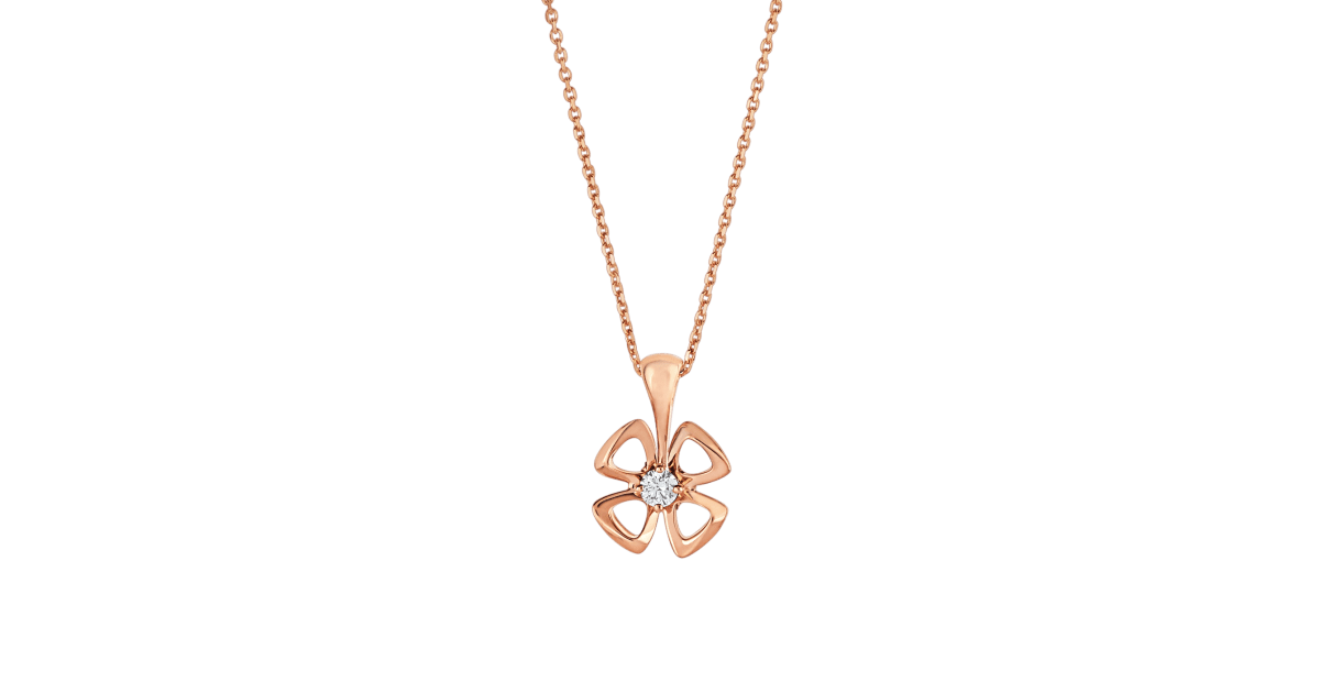 Pomuse FIOREVER NECKLACE DIAMOND CENTER