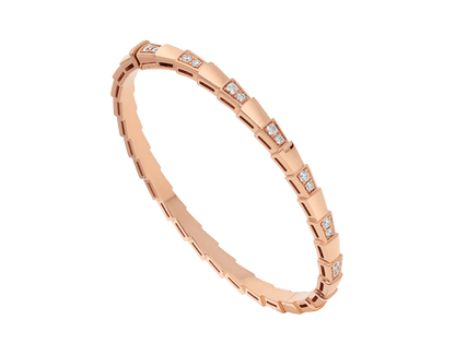 Pomuse SERPENTI SMALL BRACELET PINK GOLD DIAMOND