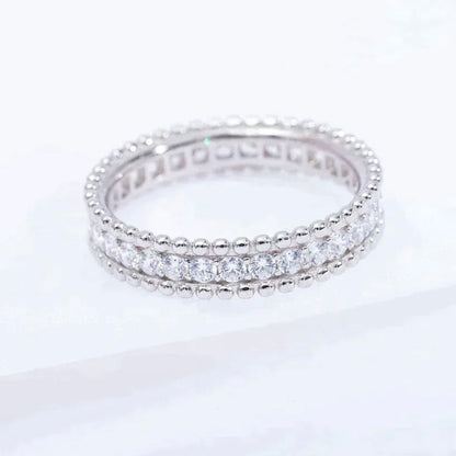 Pomuse PERLEE DIAMOND SILVER RING