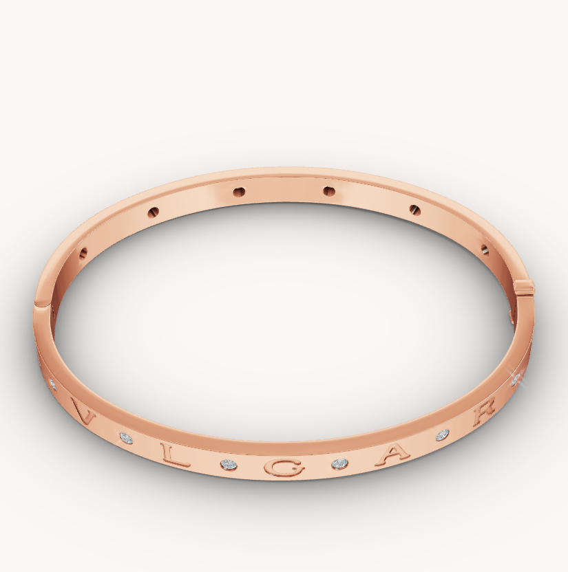Pomuse ZERO 1 PINK GOLD 12 DIAMONDS BRACELET