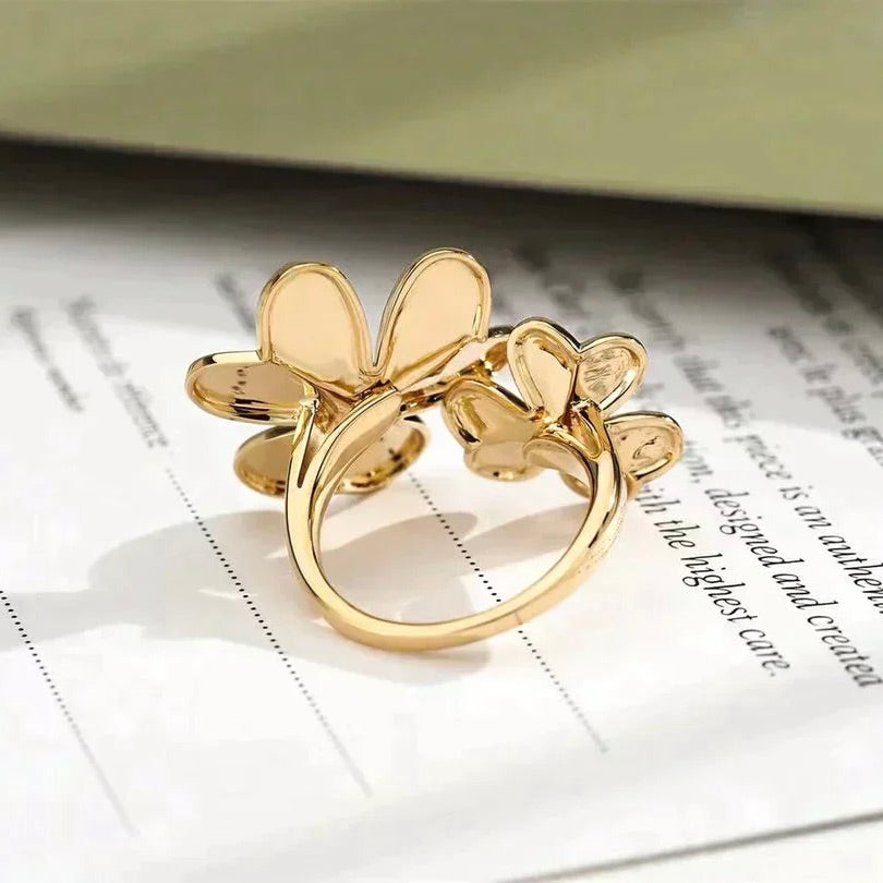 Pomuse CLOVER COMOS GOLD DIAMOND RING