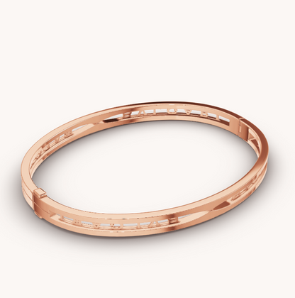 Pomuse ZERO 1 SPIRAL LOGO PINK GOLD BRACELET