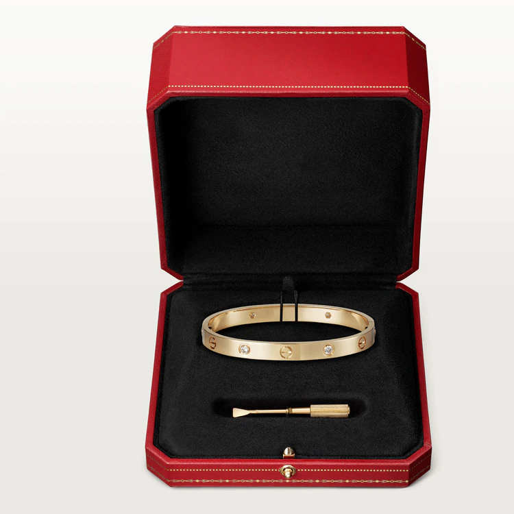 Pomuse LOVE BRACELET 6.1MM 4 DIAMONDS