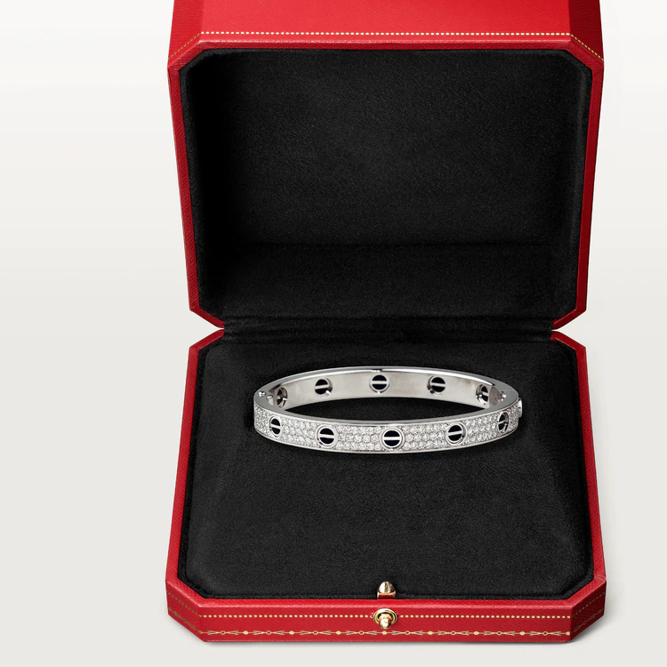 Pomuse LOVE BRACELET 6.1MM DIAMOND-PAVED CERAMIC