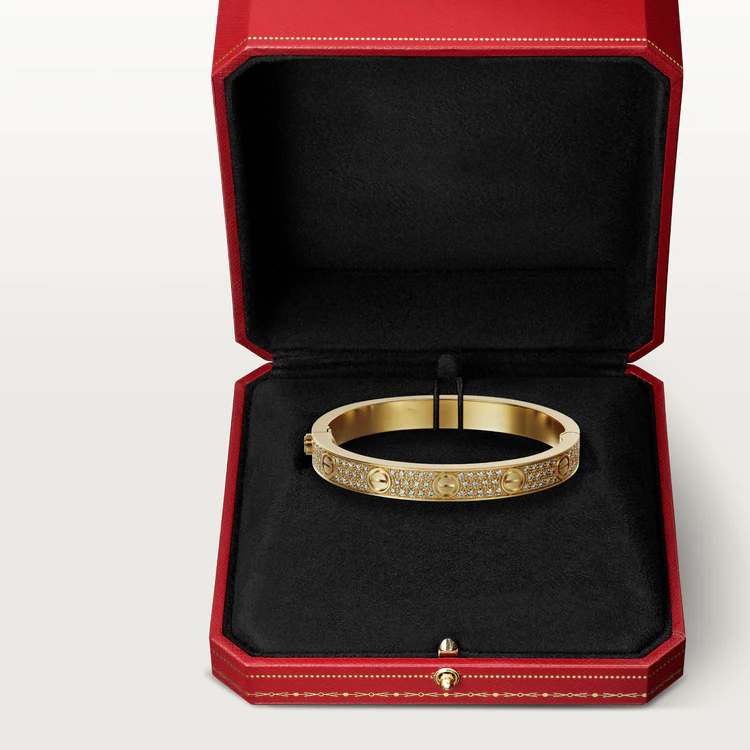 Pomuse LOVE BRACELET 6.1MM DIAMOND-PAVED