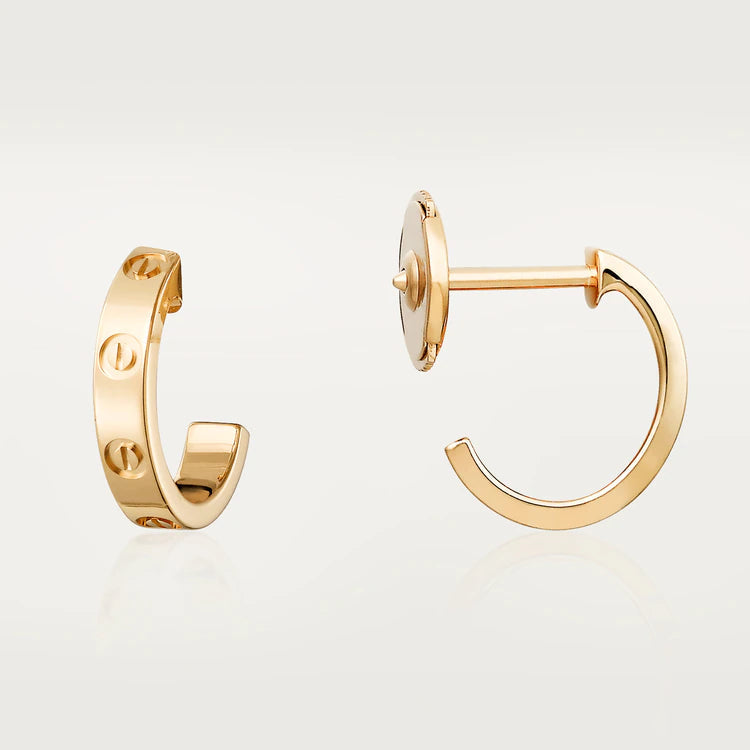 Pomuse LOVE EARRINGS 2.65MM PINK GOLD