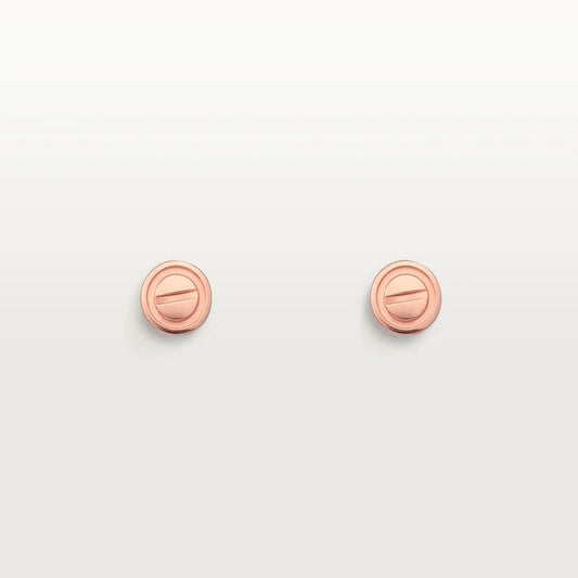 Pomuse LOVE EARRINGS PINK GOLD 7.2MM