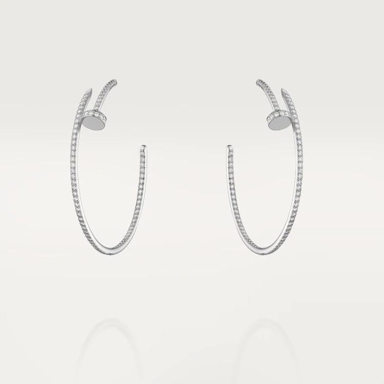 Pomuse JUSTE EARRINGS FULL DIAMONDS 1.8MM