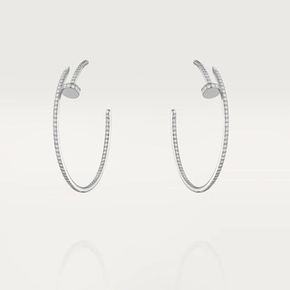Pomuse JUSTE EARRINGS FULL DIAMONDS 1.8MM