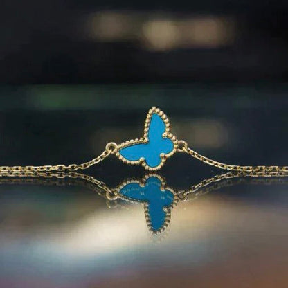 Pomuse BUTTERFLY TURQUOISE BUTTERFLY BRACELET