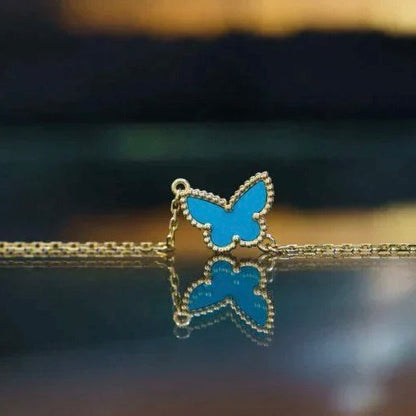 Pomuse BUTTERFLY TURQUOISE BUTTERFLY BRACELET