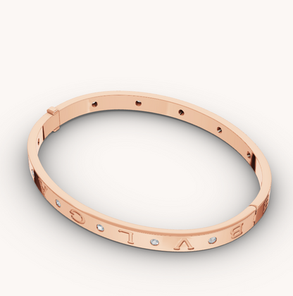 Pomuse ZERO 1 PINK GOLD 12 DIAMONDS BRACELET