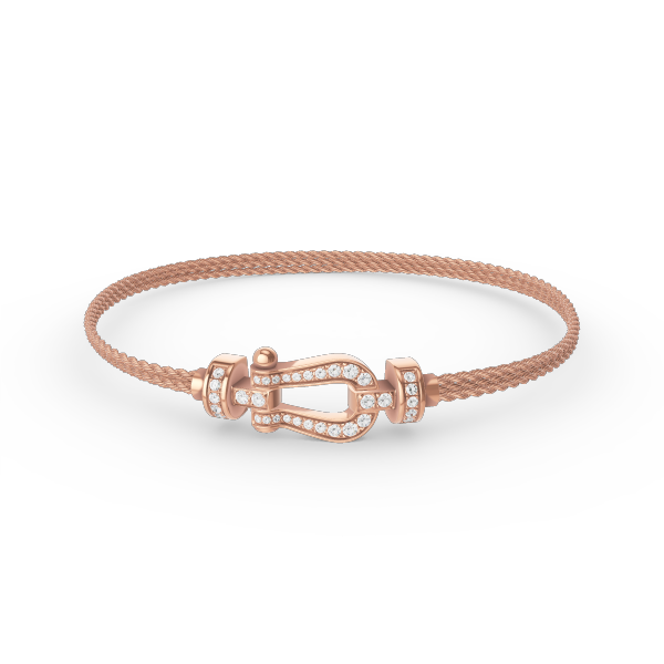 Pomuse FORCE SMALL HORSESHOE  DIAMOND CHAIN ROPE BRACELET