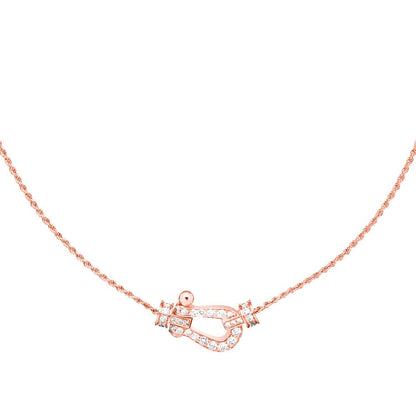 Pomuse FORCE 10 PINK GOLD DIAMOND NECKLACE