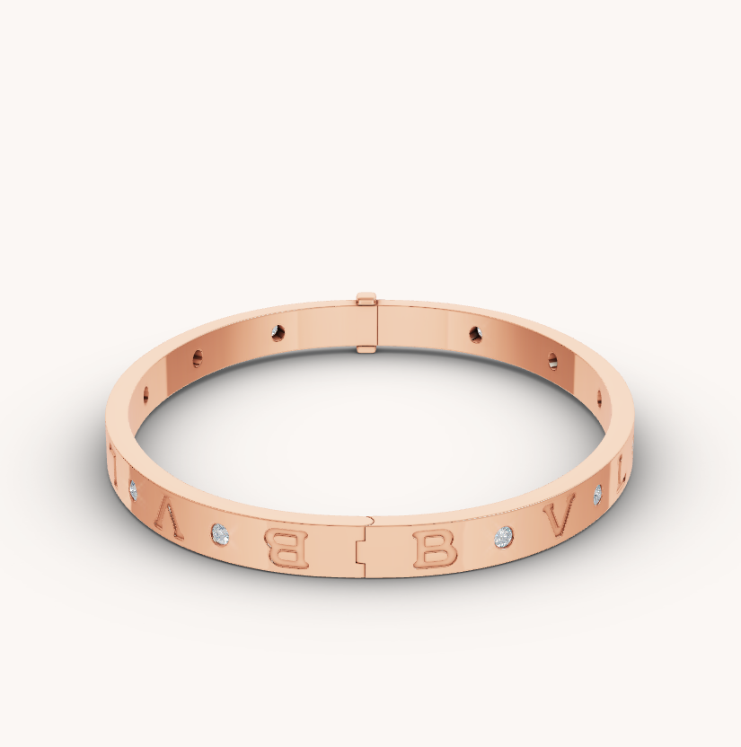 Pomuse ZERO 1 PINK GOLD 12 DIAMONDS BRACELET
