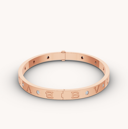 Pomuse ZERO 1 PINK GOLD 12 DIAMONDS BRACELET