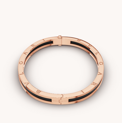 Pomuse ZERO 1 PINK GOLD WITH BLACK CERAMIC BRACELET