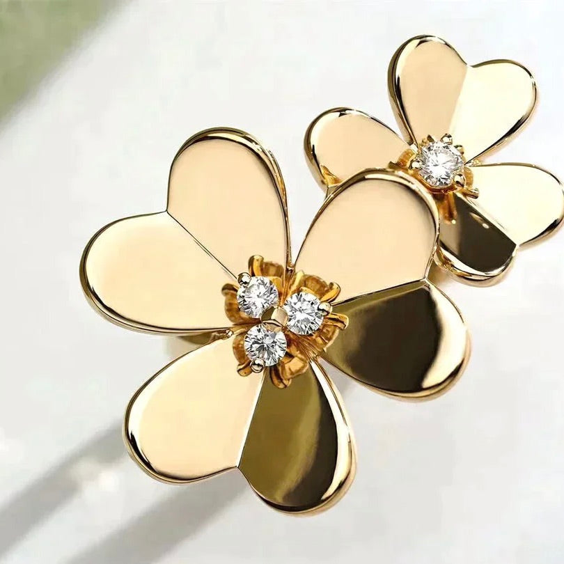 Pomuse CLOVER COMOS GOLD DIAMOND RING