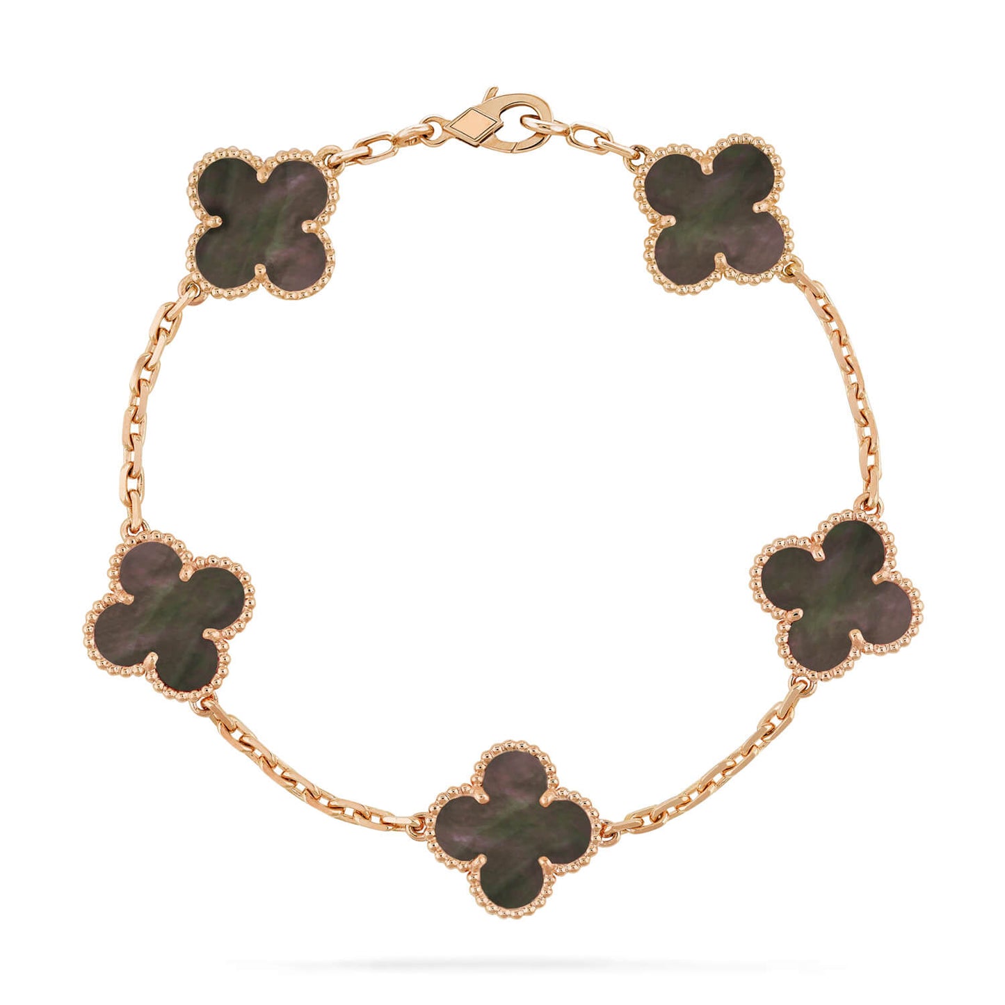 Pomuse CLOVER 5 MOTIF GRAY MOP  BRACELET