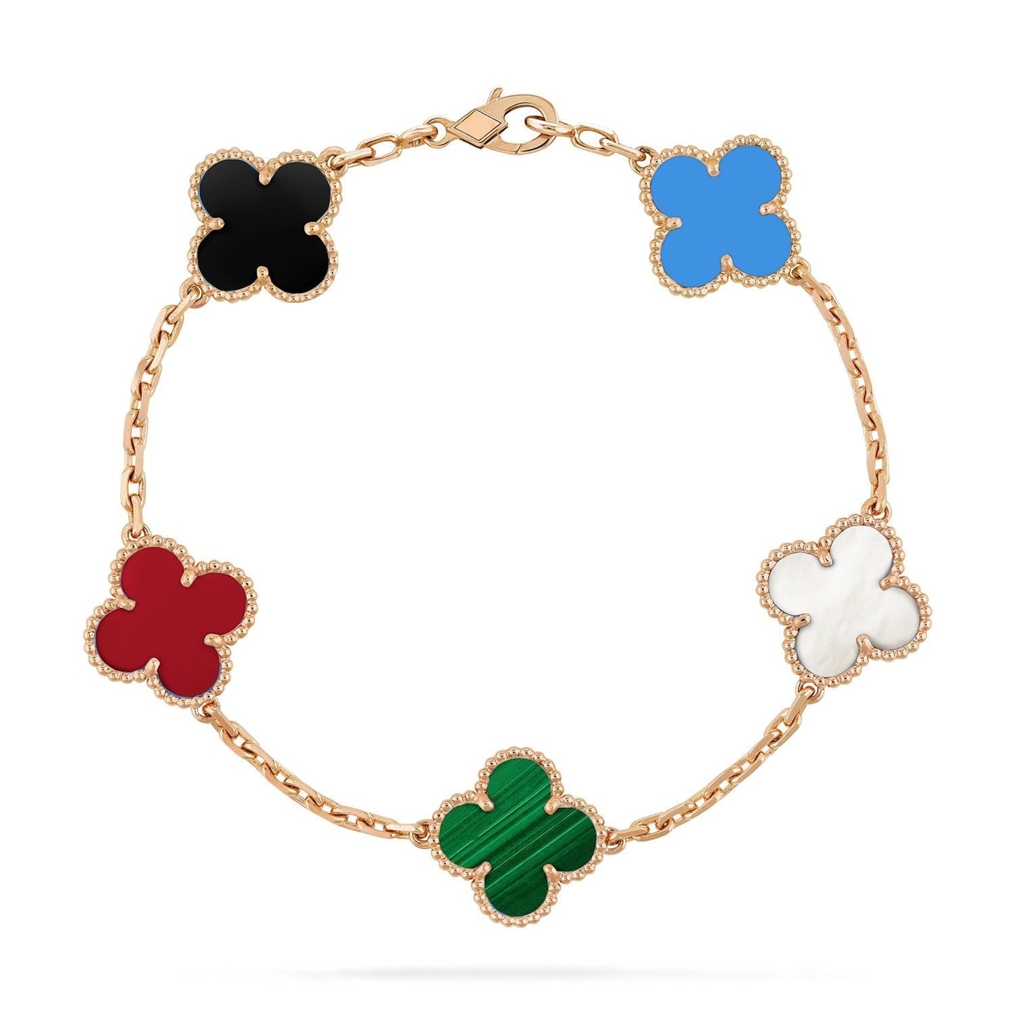 Pomuse CLOVER 5 MOTIFS MULTICOLOR  BRACELET