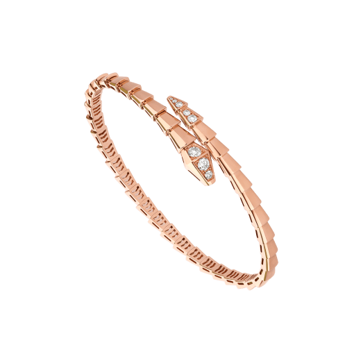 Pomuse SERPENTI BRACELET DIAMONDS PINK GOLD
