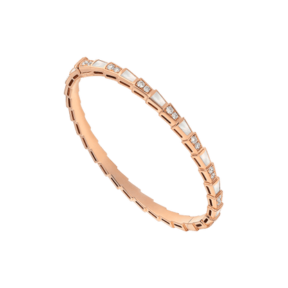 Pomuse SERPENTI BRACELET PINK GOLD MOP DIAMOND