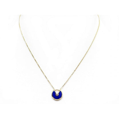 Pomuse AMULETTE ROSE GOLD AGATE NECKLACE