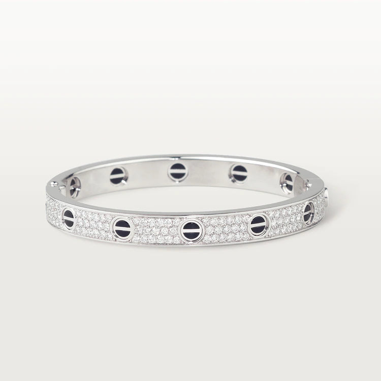 Pomuse LOVE BRACELET 6.1MM DIAMOND-PAVED CERAMIC