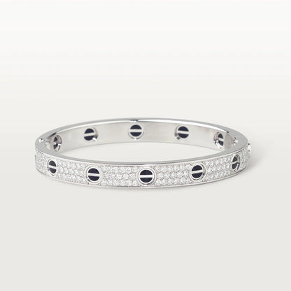 Pomuse LOVE BRACELET 6.1MM DIAMOND-PAVED CERAMIC