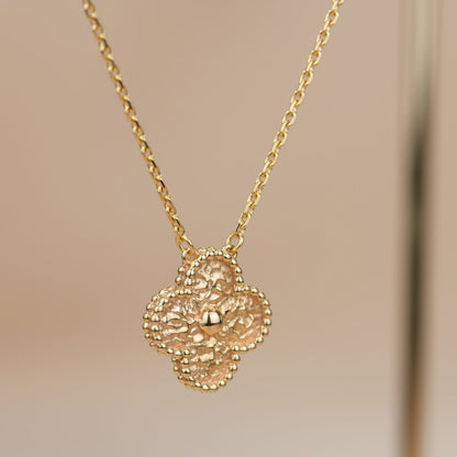 Pomuse CLOVER 15MM  BRONZING NECKLACE