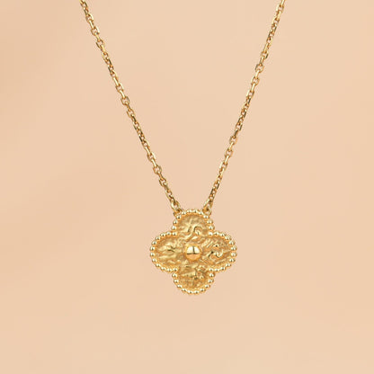 Pomuse CLOVER 15MM  BRONZING NECKLACE