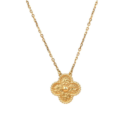 Pomuse CLOVER 15MM  BRONZING NECKLACE