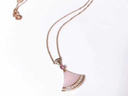 Pomuse DREAM NECKLACE PINK MOP DIAMOND