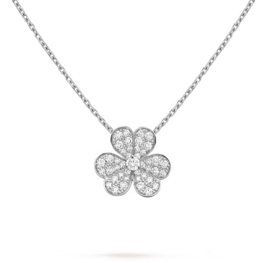 Pomuse FRIVOLE DIAMOND NECKLACE SILVER