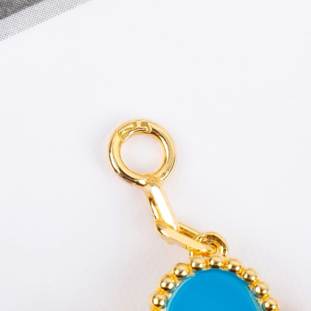 Pomuse CLOVER 5 MOTIFS TURQUOISE BRACELET