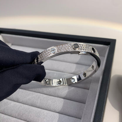 Pomuse LOVE BRACELET 6.1MM DIAMOND-PAVED CERAMIC