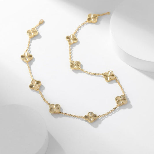 Pomuse CLOVER 10 MOTIFS LASER NECKLACE