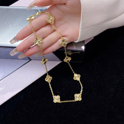 Pomuse CLOVER 10 MOTIFS LASER NECKLACE