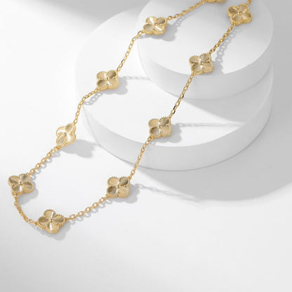 Pomuse CLOVER 10 MOTIFS LASER NECKLACE