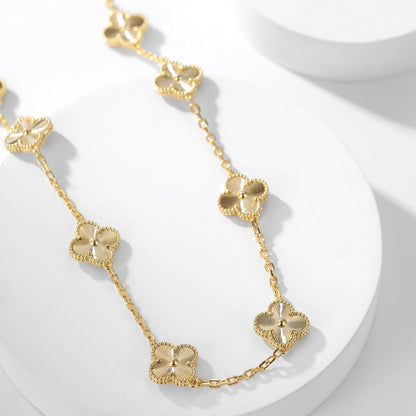 Pomuse CLOVER 10 MOTIFS LASER NECKLACE