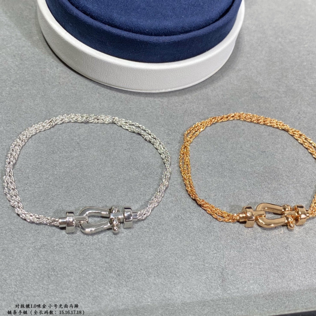 Pomuse FORCE SMALL HORSESHOE  DIAMOND CHAIN ROPE BRACELET