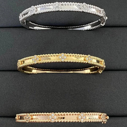 Pomuse CLOVER BRACELET 4MM DIAMONDS