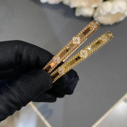 Pomuse CLOVER BRACELET 4MM DIAMONDS