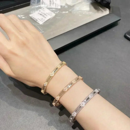 Pomuse CLOVER BRACELET 4MM DIAMONDS