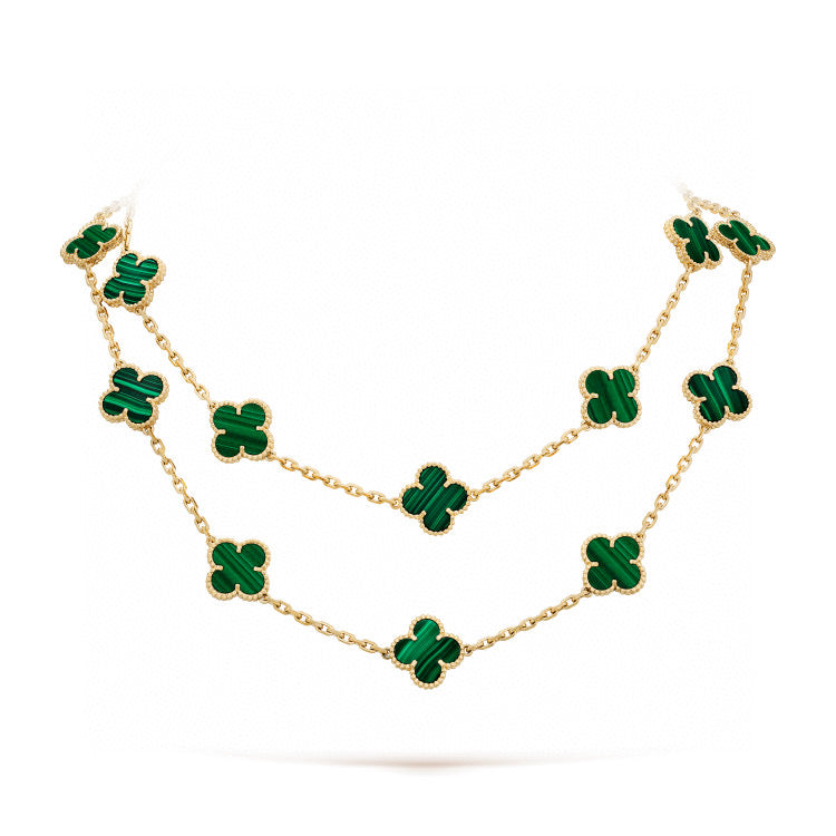 Pomuse CLOVER 20 MOTIFS MALACHITE GOLD